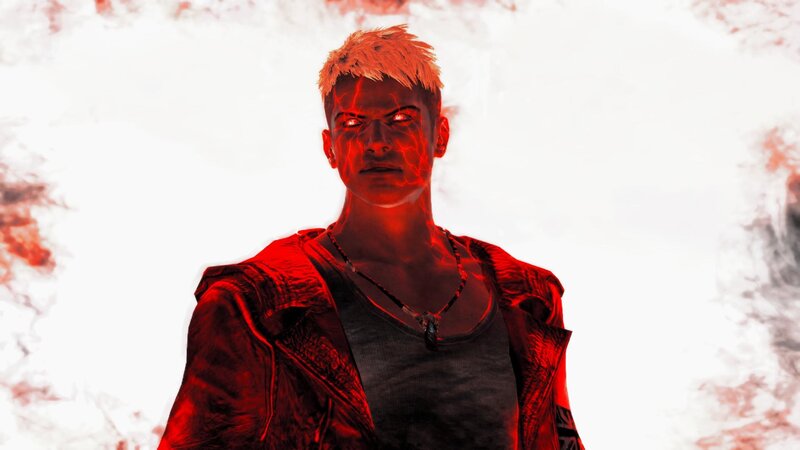 Male Character with Red Lighting