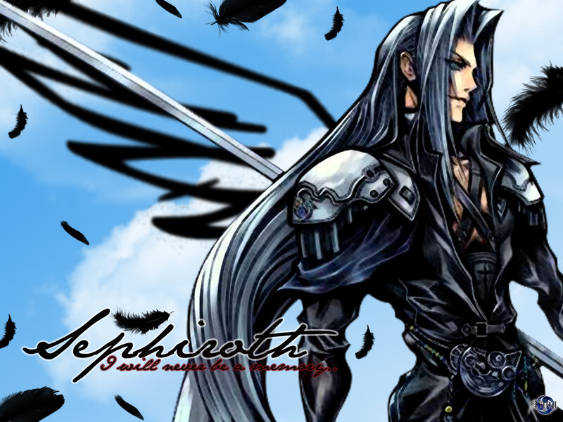 Male Character with Sword — Blue, Dramatic
