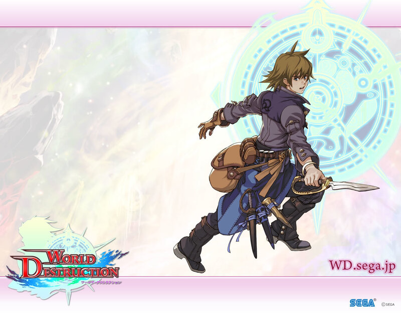 Male Character with Sword — Blue