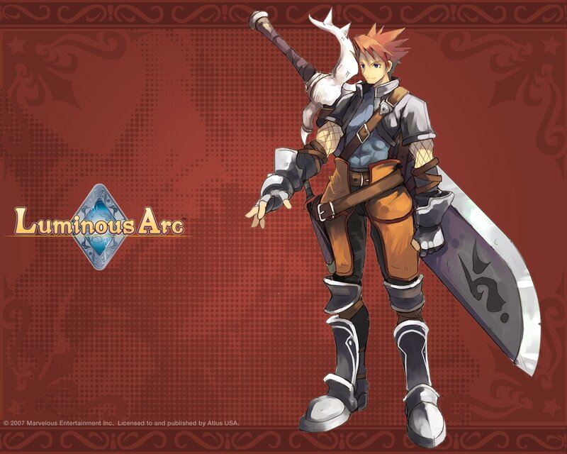 Male Character with Sword — Red
