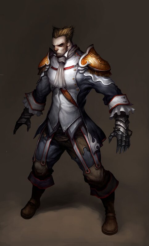 Male Fantasy Warrior — Gray