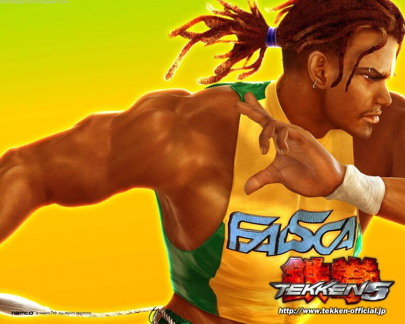 Male Fighter in Yellow Shirt — Dynamic