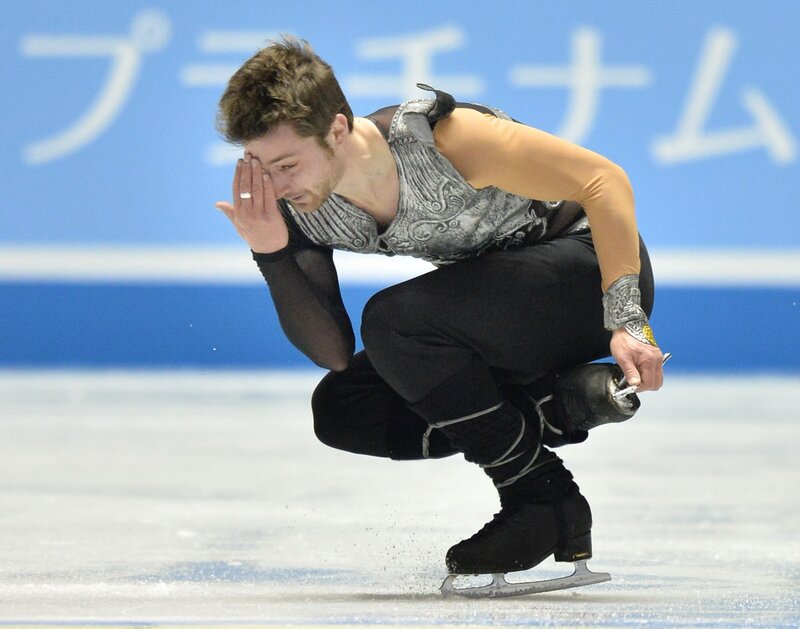 Male Figure Skater — Blue