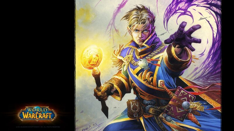 Male Mage with Staff — Blue