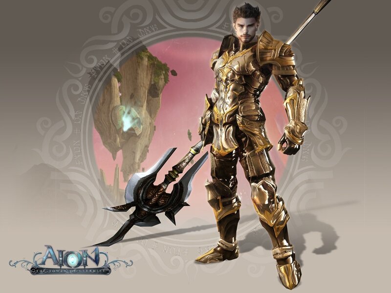 Male Warrior in Golden Armor — Gold, Dramatic