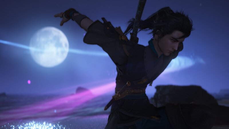 Male Warrior in Motion