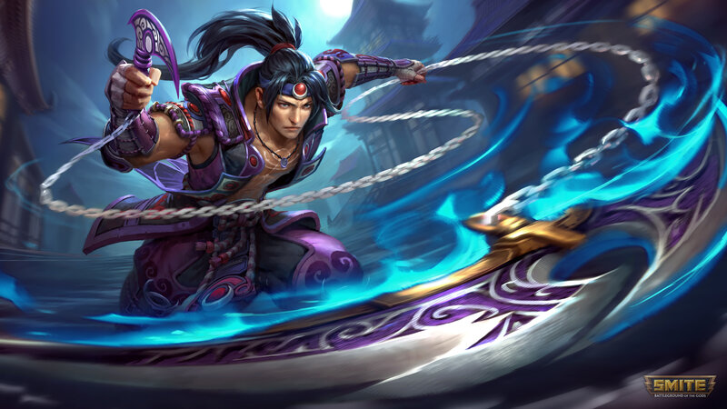 Male Warrior with Chain Weapon