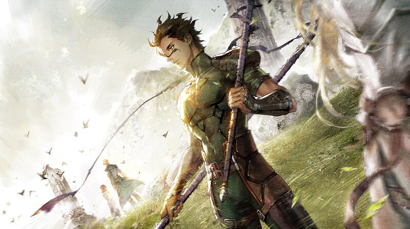 Male Warrior with Staff