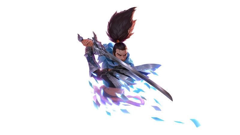 Male Warrior with Sword — Blue, Dynamic