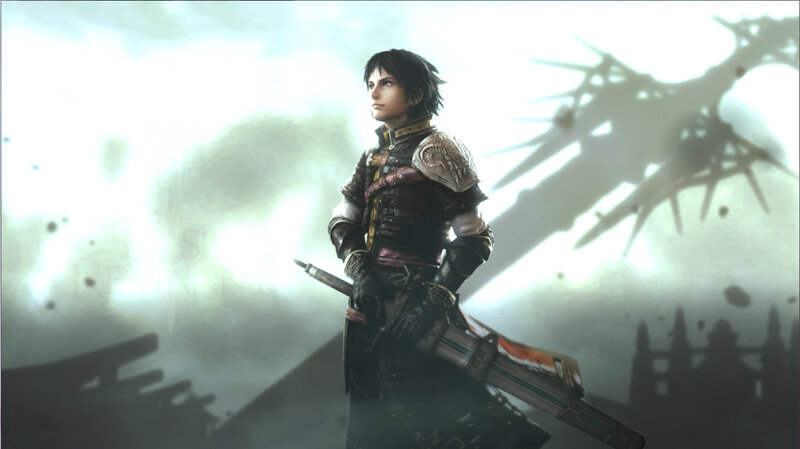 Male Warrior with Sword — Gray