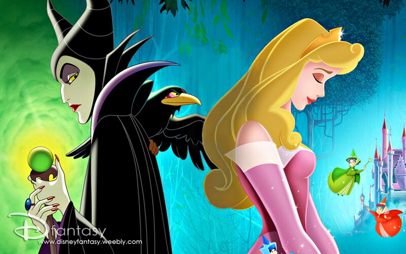 Maleficent and Aurora — Green