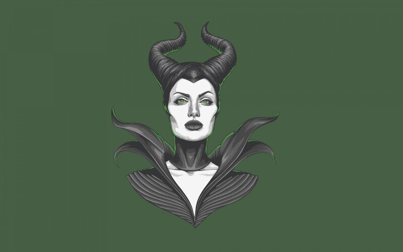Maleficent character illustration