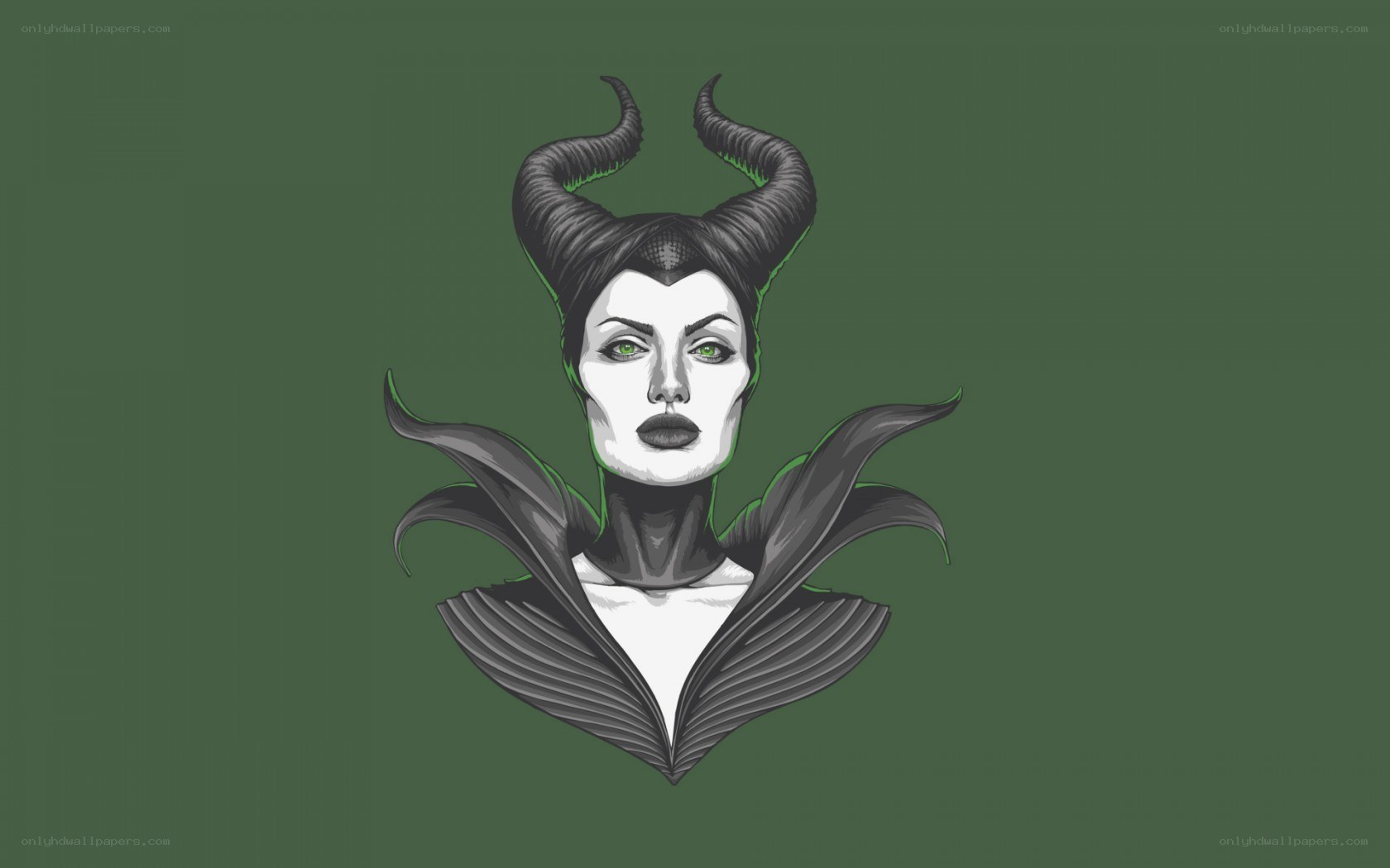 Maleficent character illustration