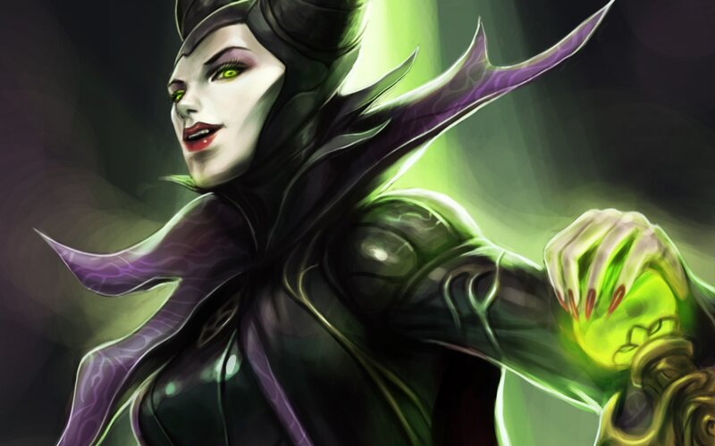 Maleficent with Green Magic