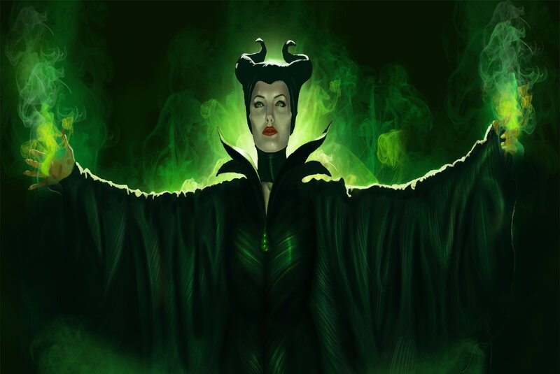Maleficent with Green Smoke