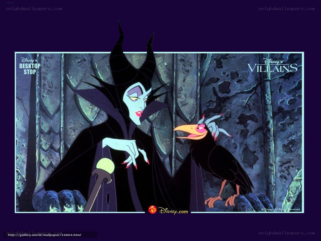 Maleficent with her raven