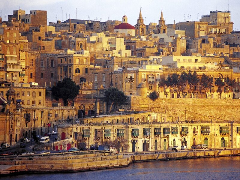 Maltese Cityscape — Gold