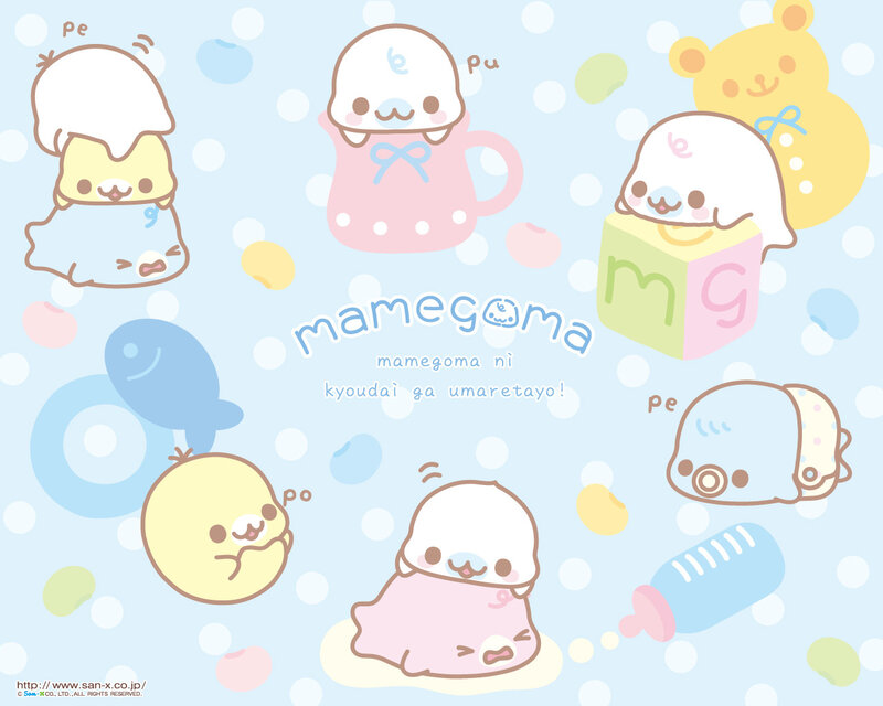 Mamegoma character collage