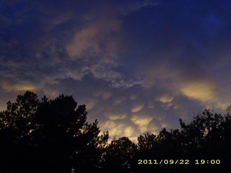 Mammatus Clouds at Dusk — Blue