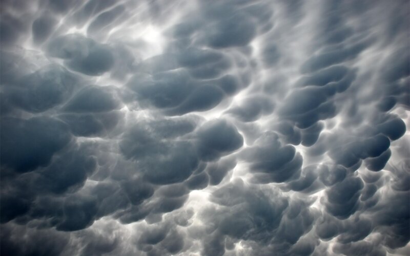 Mammatus Clouds — Gray, Dramatic, Photograph, Sky
