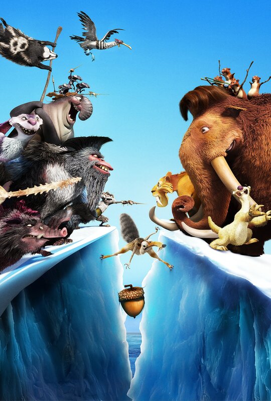 Mammoth and Squirrel on Ice