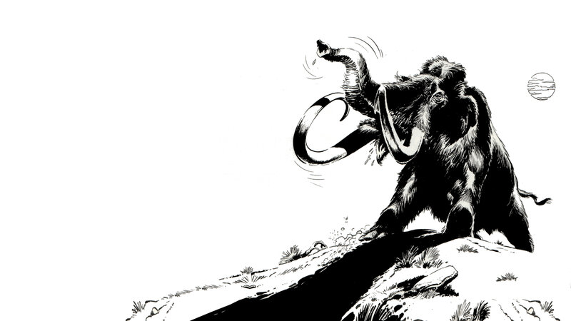 Mammoth on a Hill