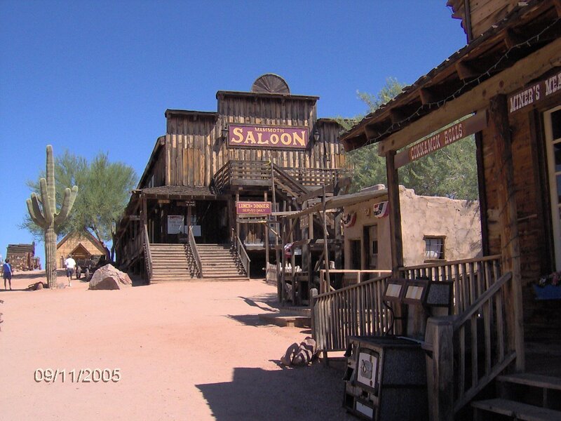 Mammoth Saloon in a Western town