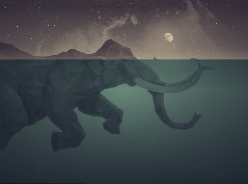 Mammoth Underwater — Teal