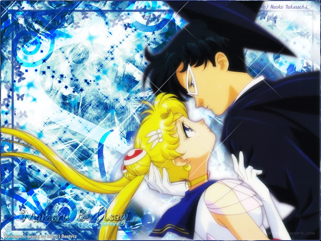 Mamoru and Usagi's romantic moment