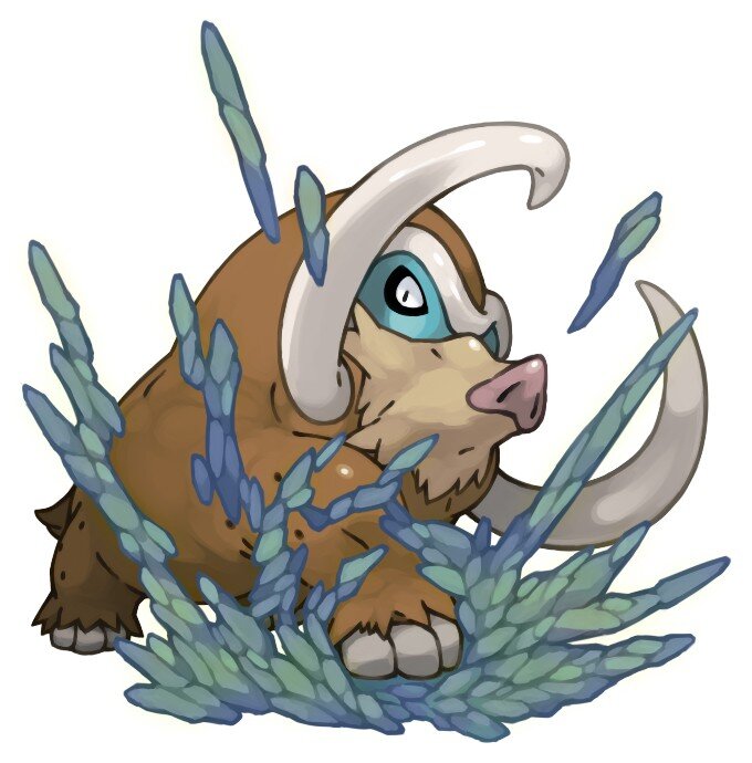Mamosaur in the grass