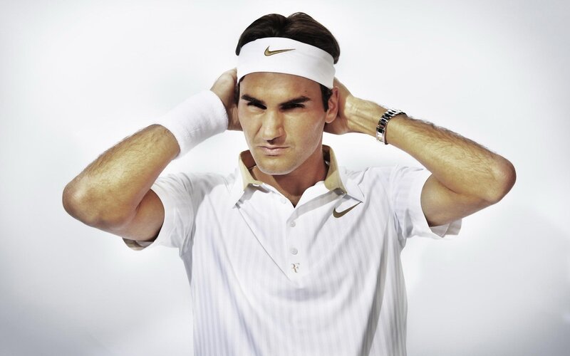 Man Adjusting Headband