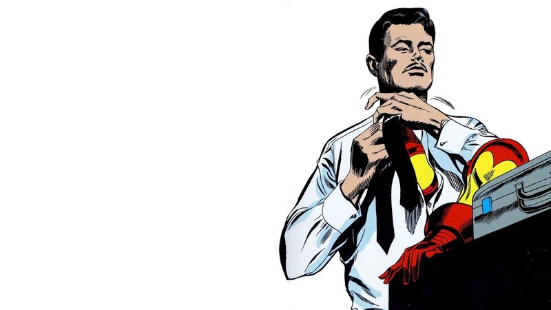 Man Adjusting Tie — White, Confident