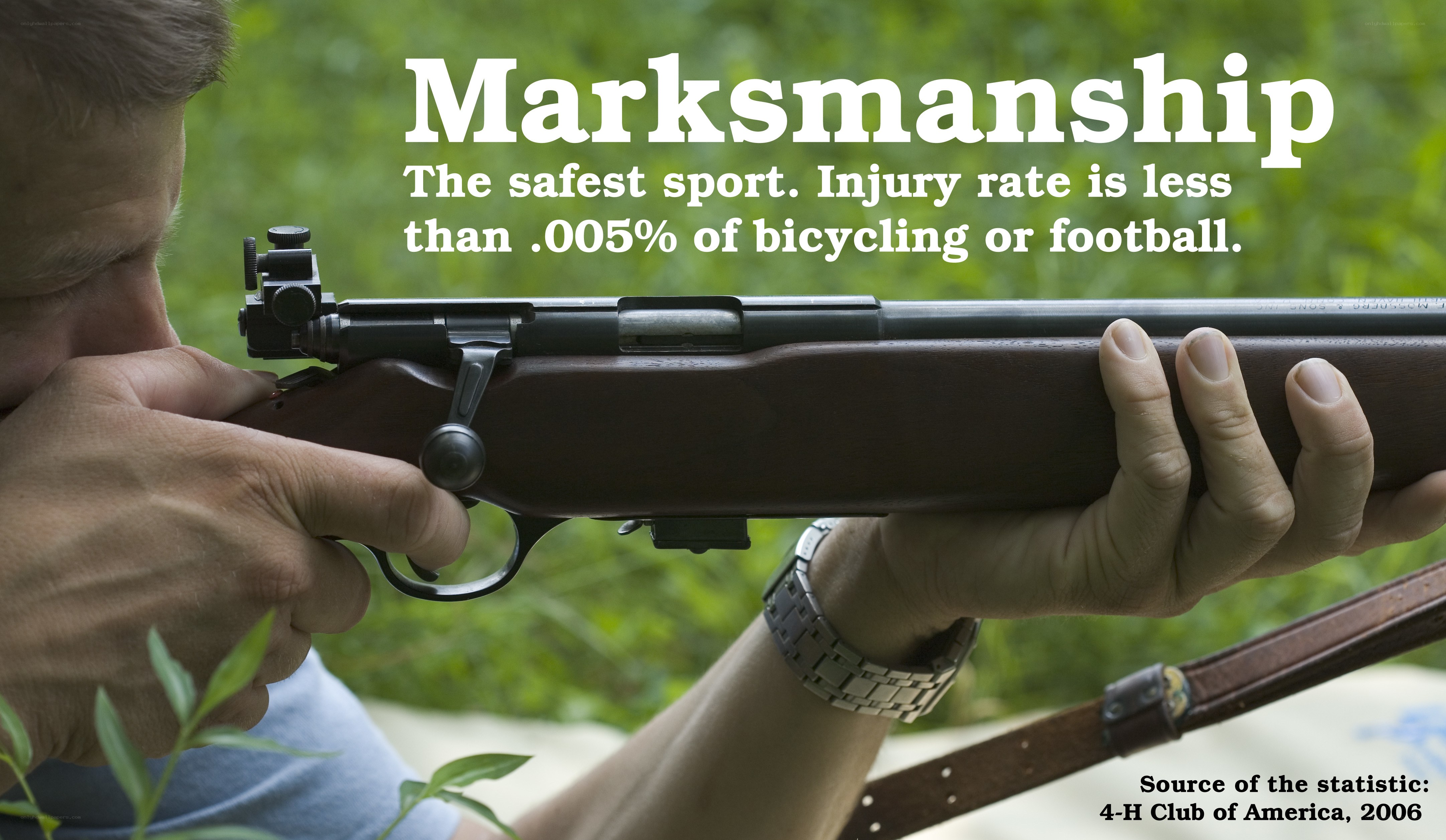 Man aiming a rifle