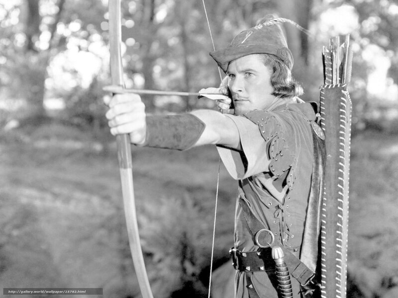 Man aiming bow and arrow