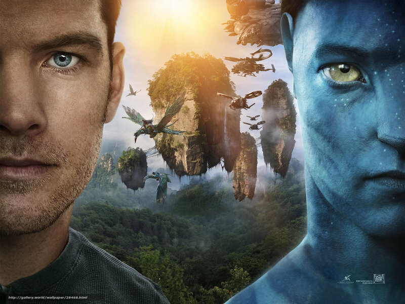 Man and Blue Alien