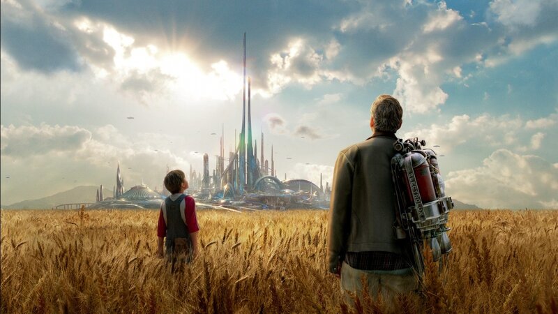 Man and Boy in Field — Gold