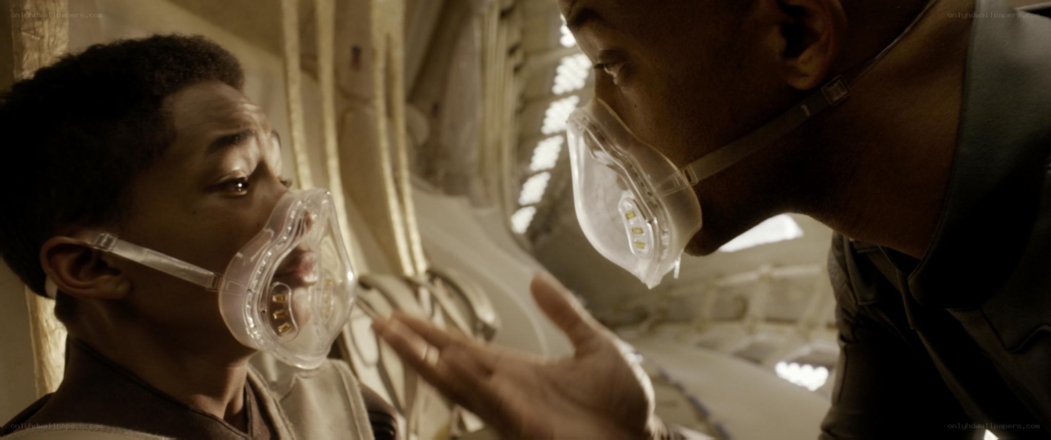 man and boy in oxygen masks