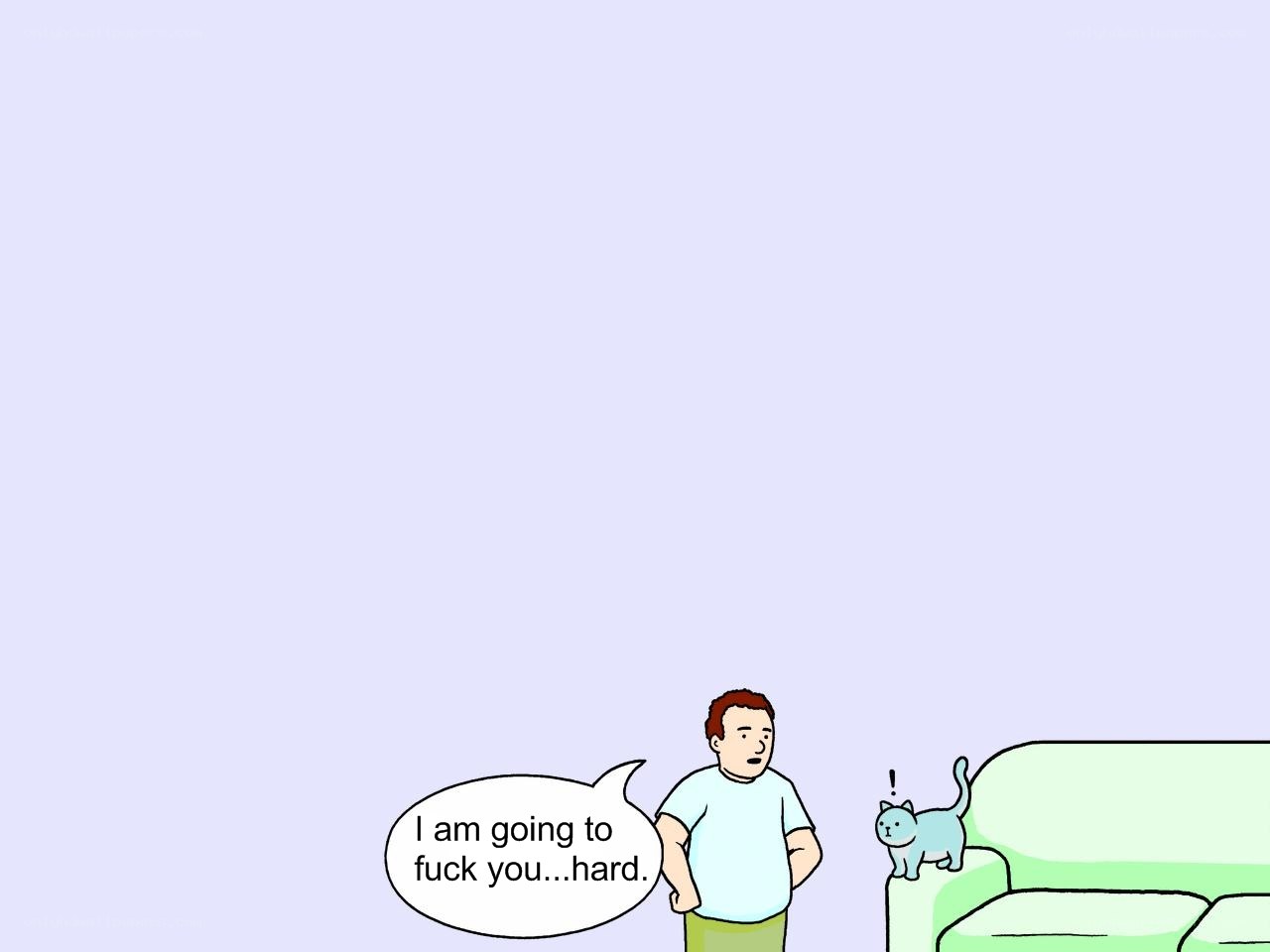 man and cat cartoon