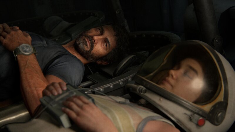Man and Child in Capsule