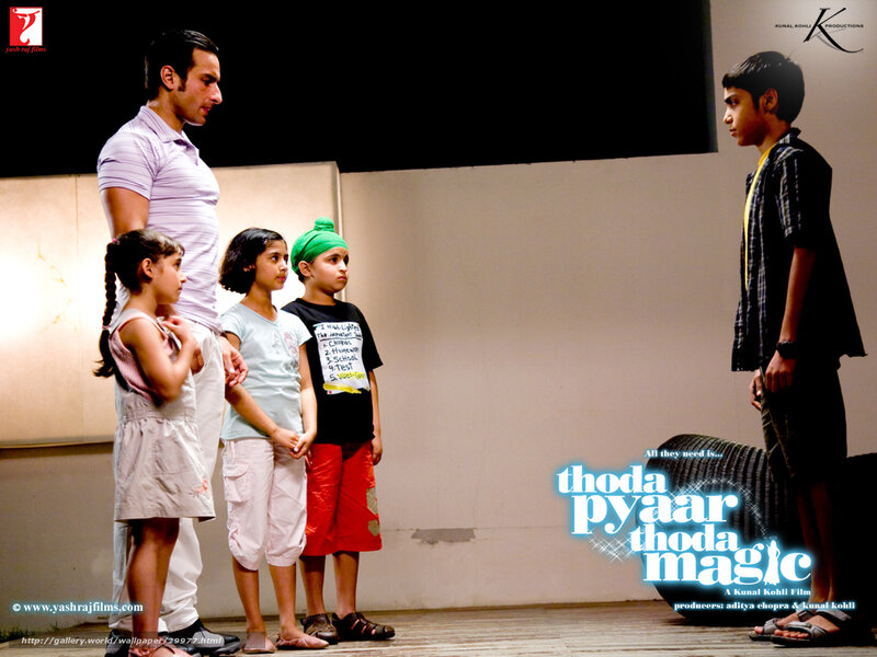 Man and Children on Stage
