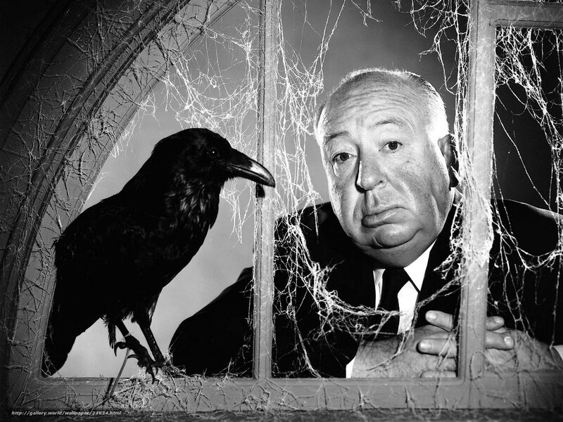 Man and Crow at Window