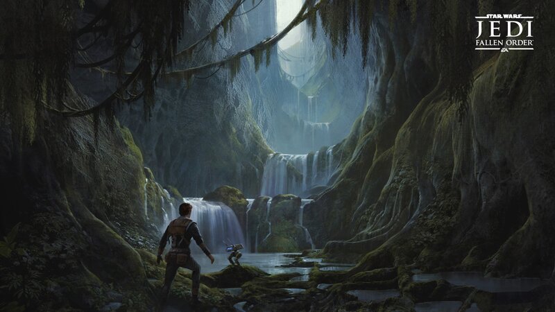 Man and Droid in Cave
