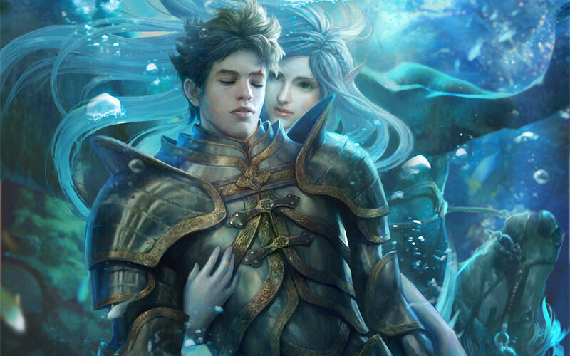 Man and Elf in Armor