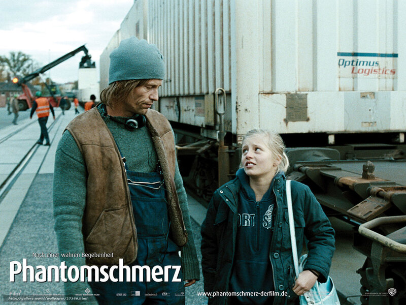 Man and Girl at Train Yard