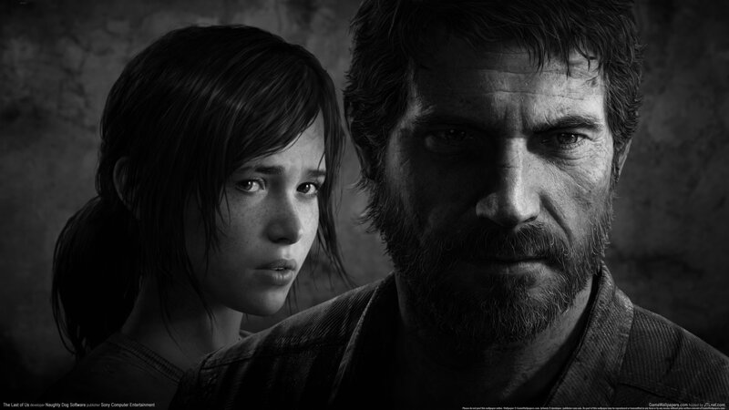 Man and Girl in Black and White