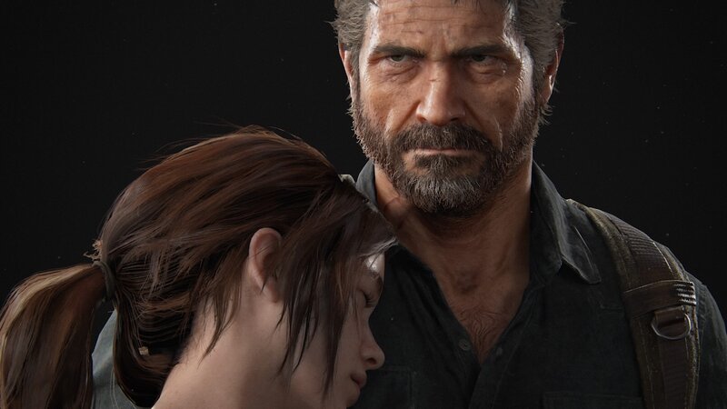 Man and Girl in Dark Setting