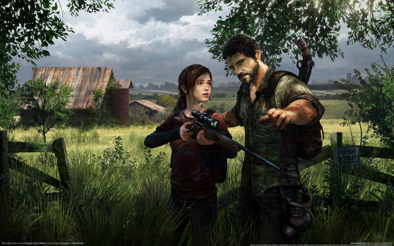 Man and Girl in Field