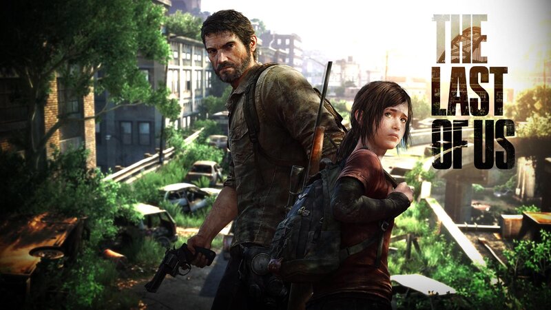 Man and Girl in Ruins — Green, Dramatic
