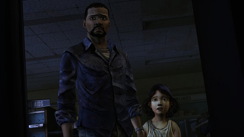 Man and Girl in Store