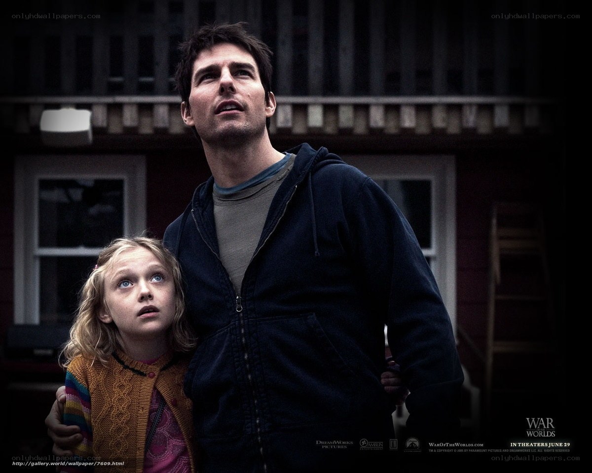 man and girl looking up